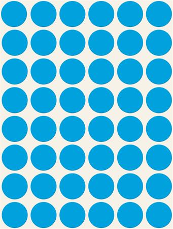 Etikett, 18 mm, kör, AVERY ZWECKFORM, kék, 1056 etikett/csomag